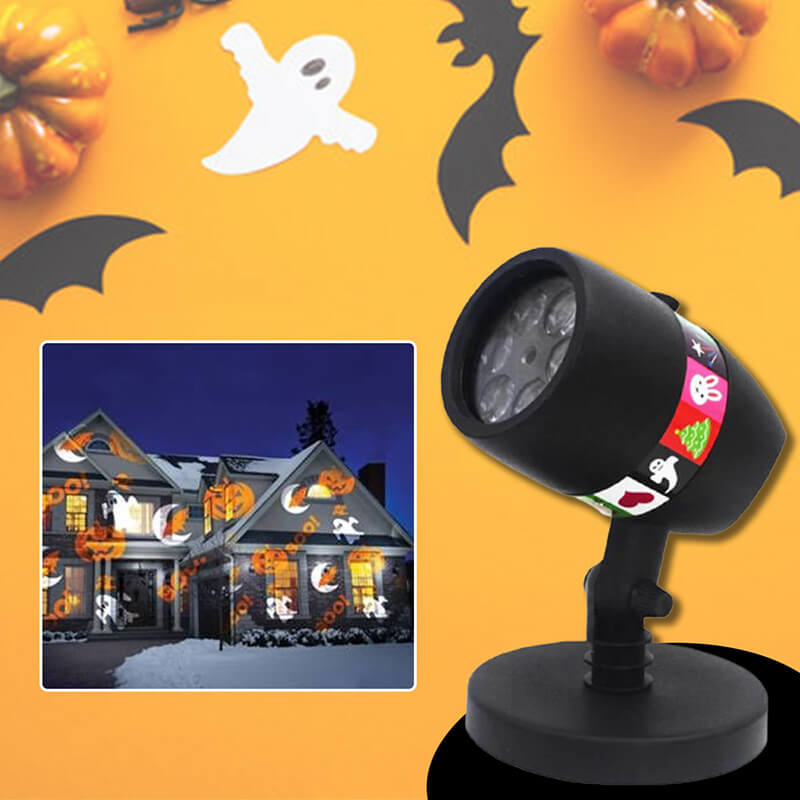 Νυχτερινός Γιορτινός Φωτισμός με 12 Θέματα Star Slides Projector για Χριστούγεννα, Πάσχα, Απόκριες, Άγιο Βαλεντίνο & Γενέθλια - Προβολέας Προτζέκτορας Σλάηντς